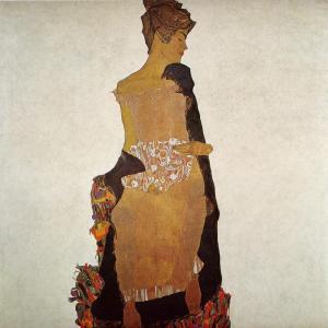 Portrait of Gerti Schiele, 1909, Egon Schiele