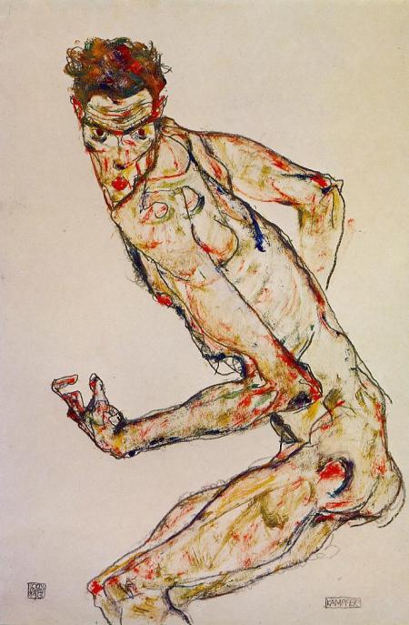 Fighter, 1913, Egon Schiele