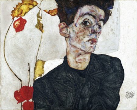 Egon Schiele, Self-Portrait with Chinese Lantern Plant, 1912 © Leopold Museum, Vienna, Inv. 454