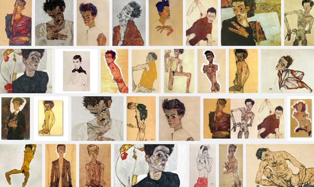 Egon Schiele, autoportraits