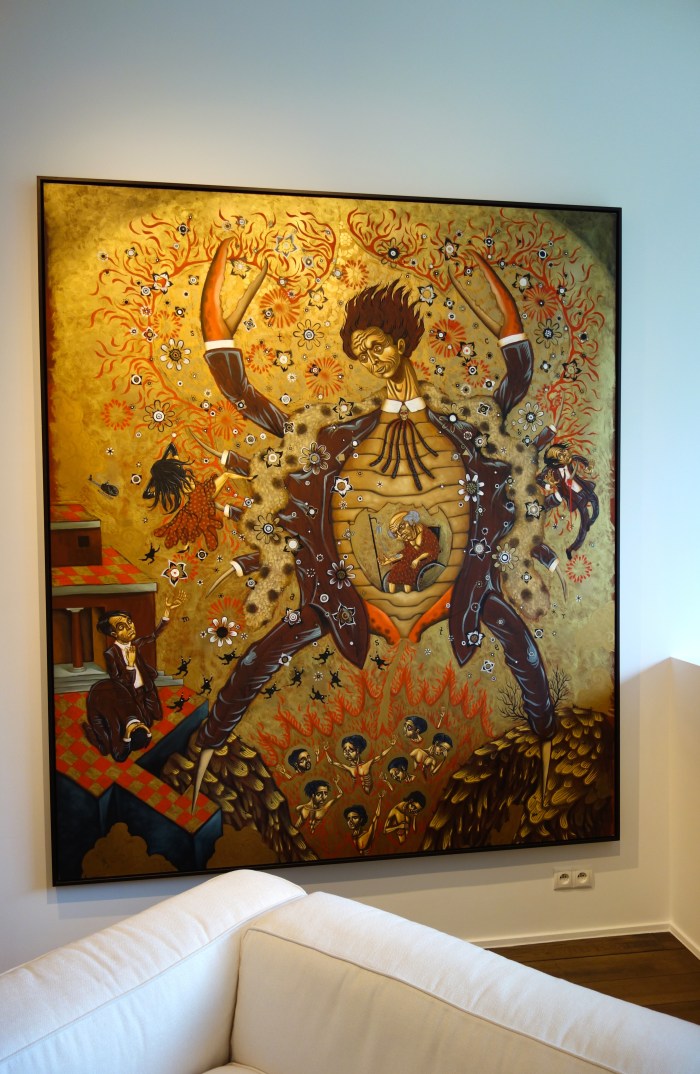 Maison Particulière, Premier étage, Jardin Louise. Stelios Faitakis (1976, Greece). Stockmaster in a Moment of Triumph (2006).